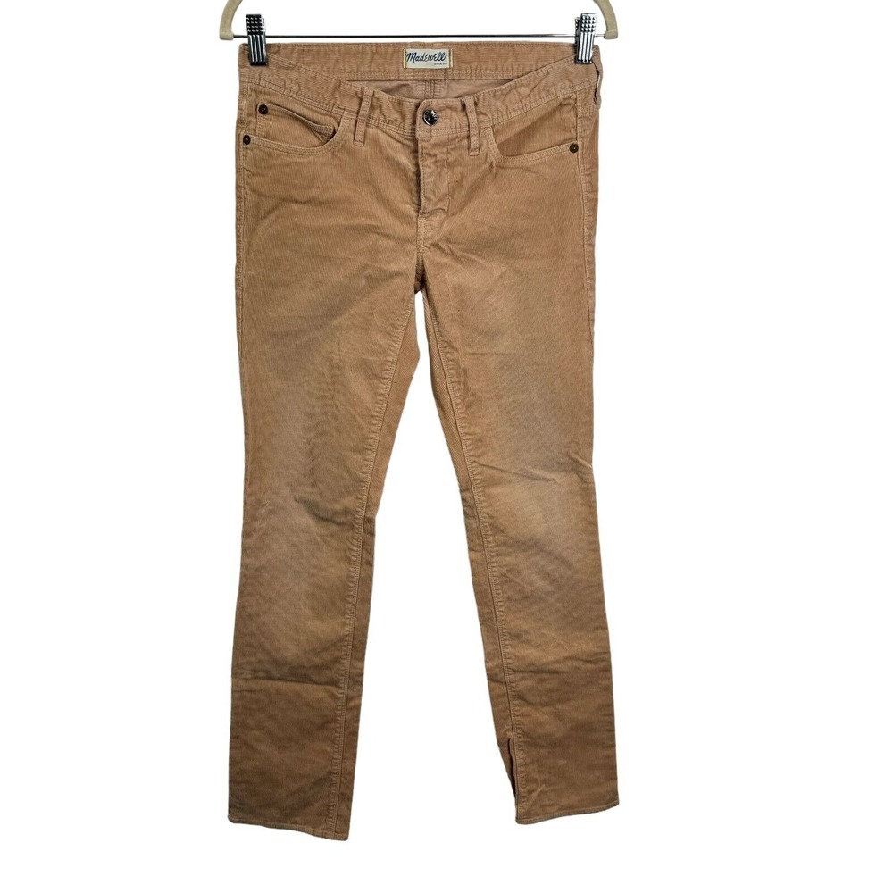 Madewell High‎ Riser Skinny Jeans Women's Pants Sz 26X32 Brown Flat Front Slim